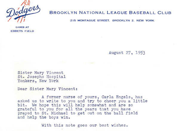 From the 1953 Brooklyn Dodgers to a Sister of Charity